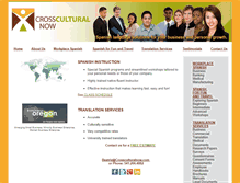 Tablet Screenshot of crossculturalnow.com